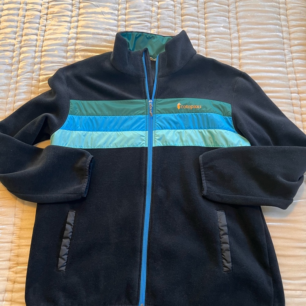 NWOT Cotopaxi Teca Full-Zip
Black and Teal Fleece Jacket